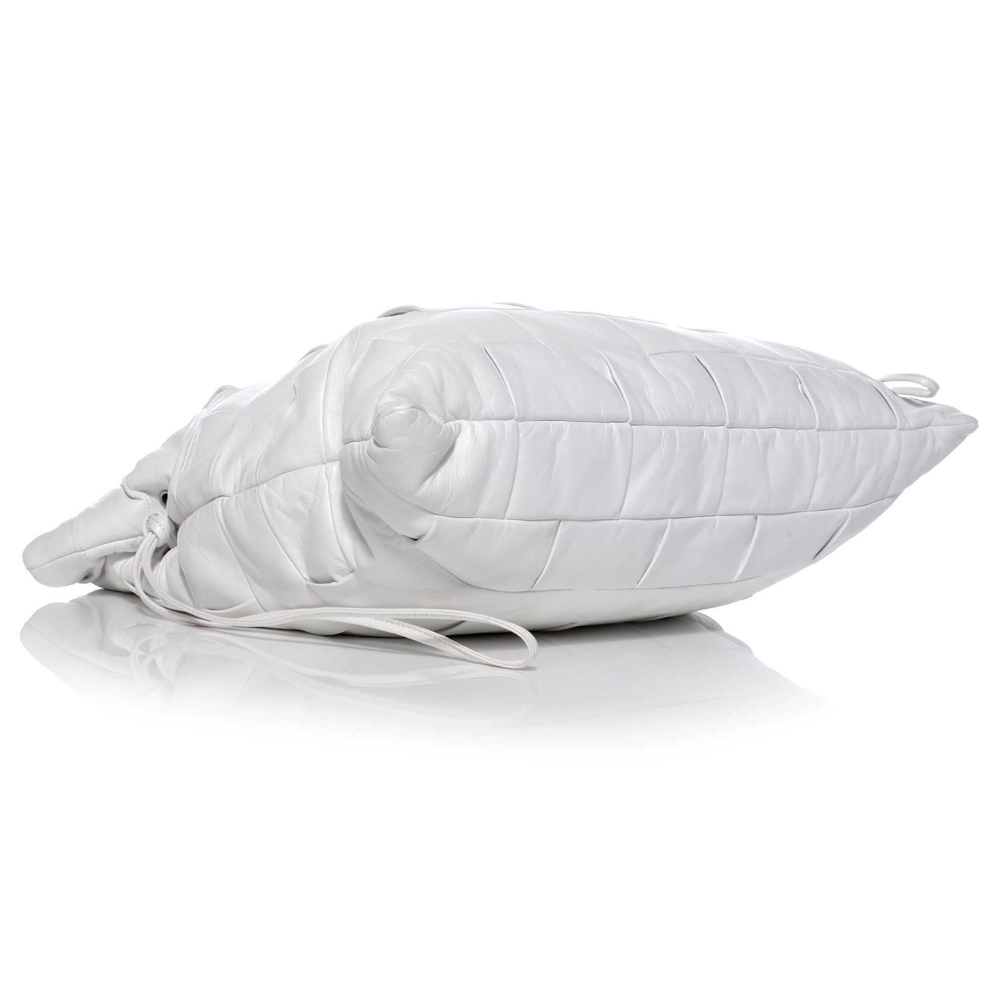 Chanel Lambskin Igloo Drawstring Tote White 4 of 8