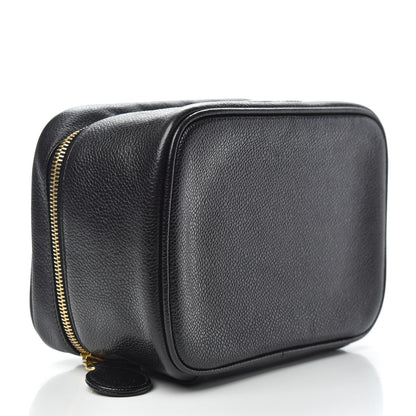 Chanel Caviar Vanity Cosmetic Case Black 4 of 10