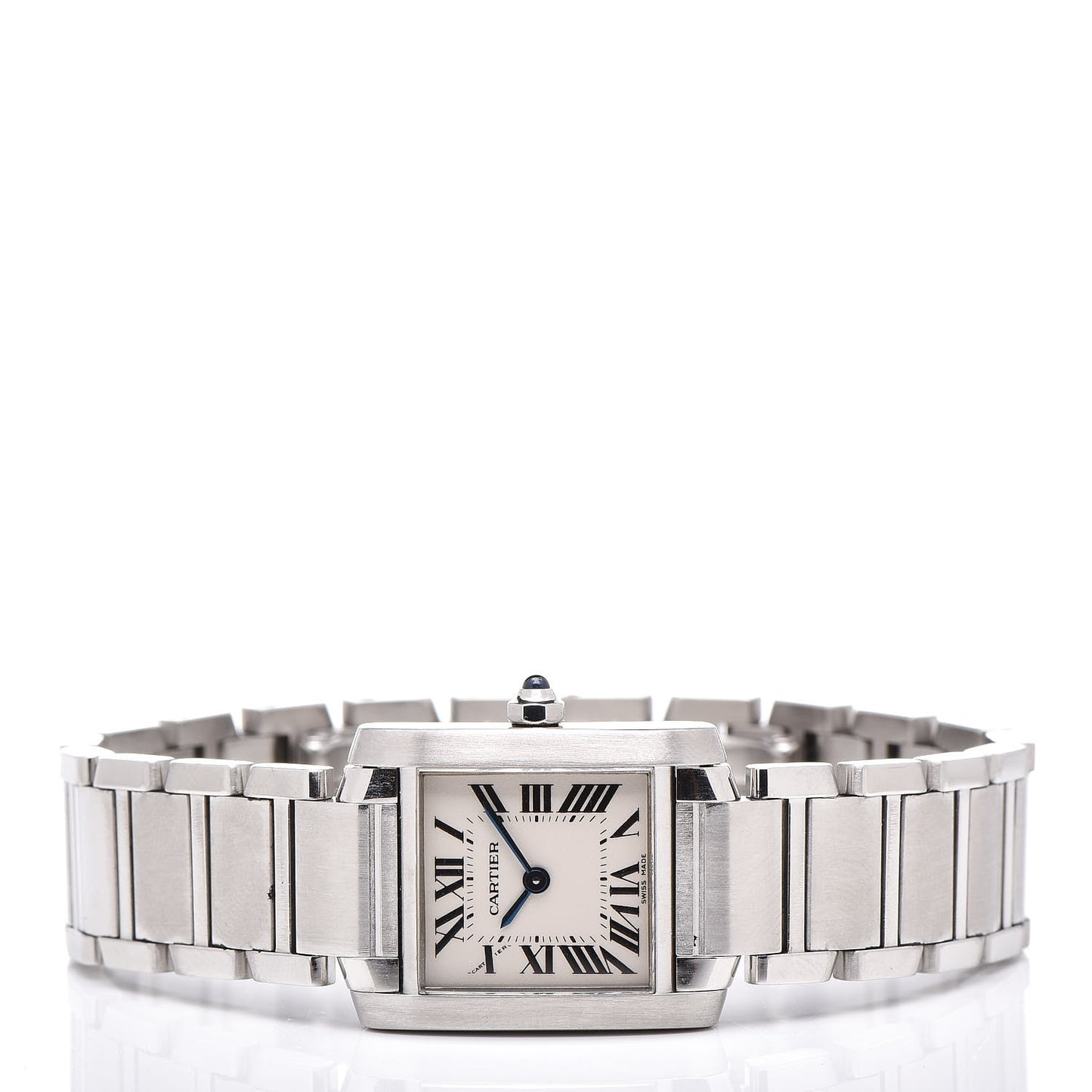Stainless Steel 20mm Tank Francaise Quartz Watch