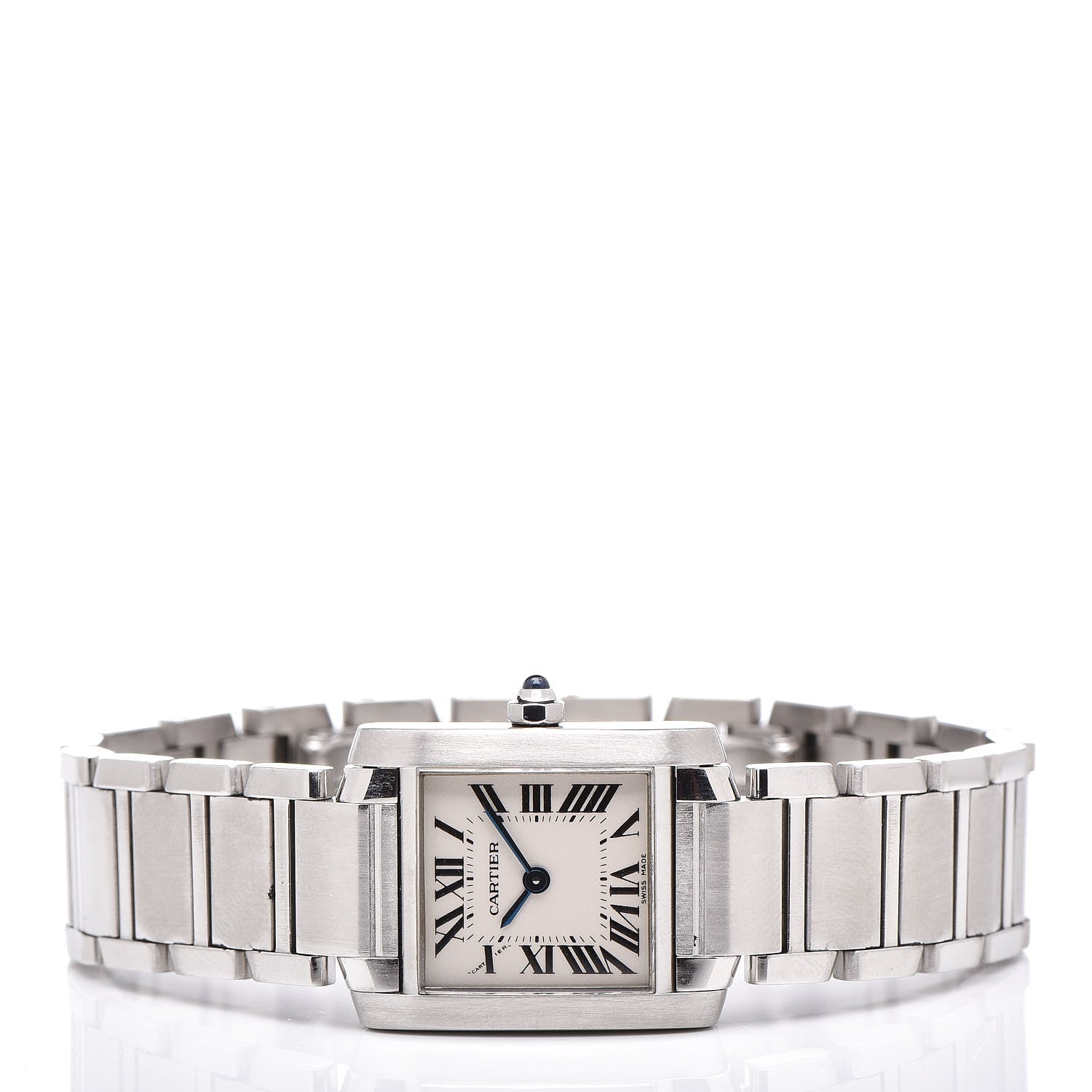 Cartier Stainless Steel 20mm Tank Francaise Quartz Watch 3 of 7