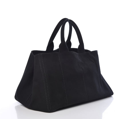 Prada Canapa Logo Tote Black 3 of 16