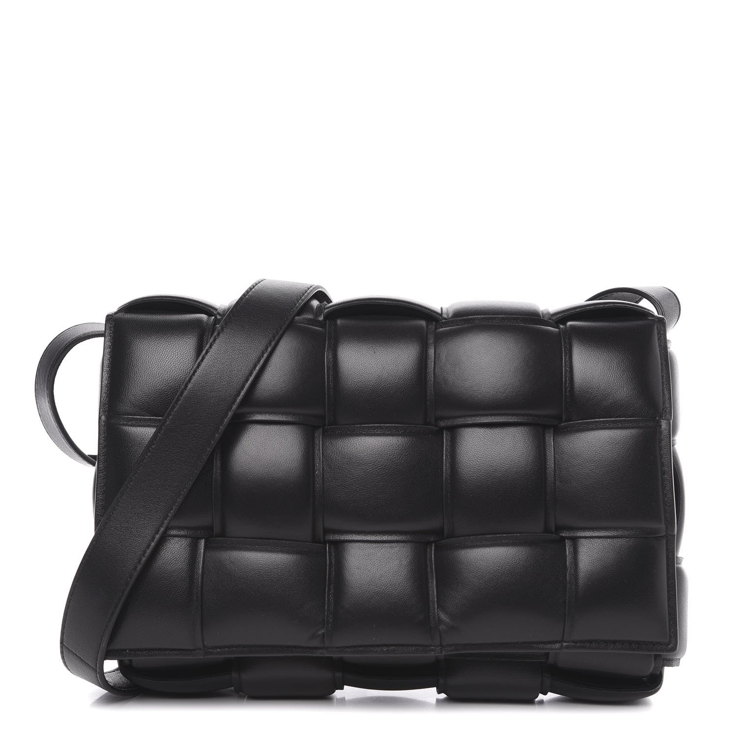 Bottega Veneta Nappa Maxi Intreccio Padded Cassette Crossbody Bag Black 1 of 11