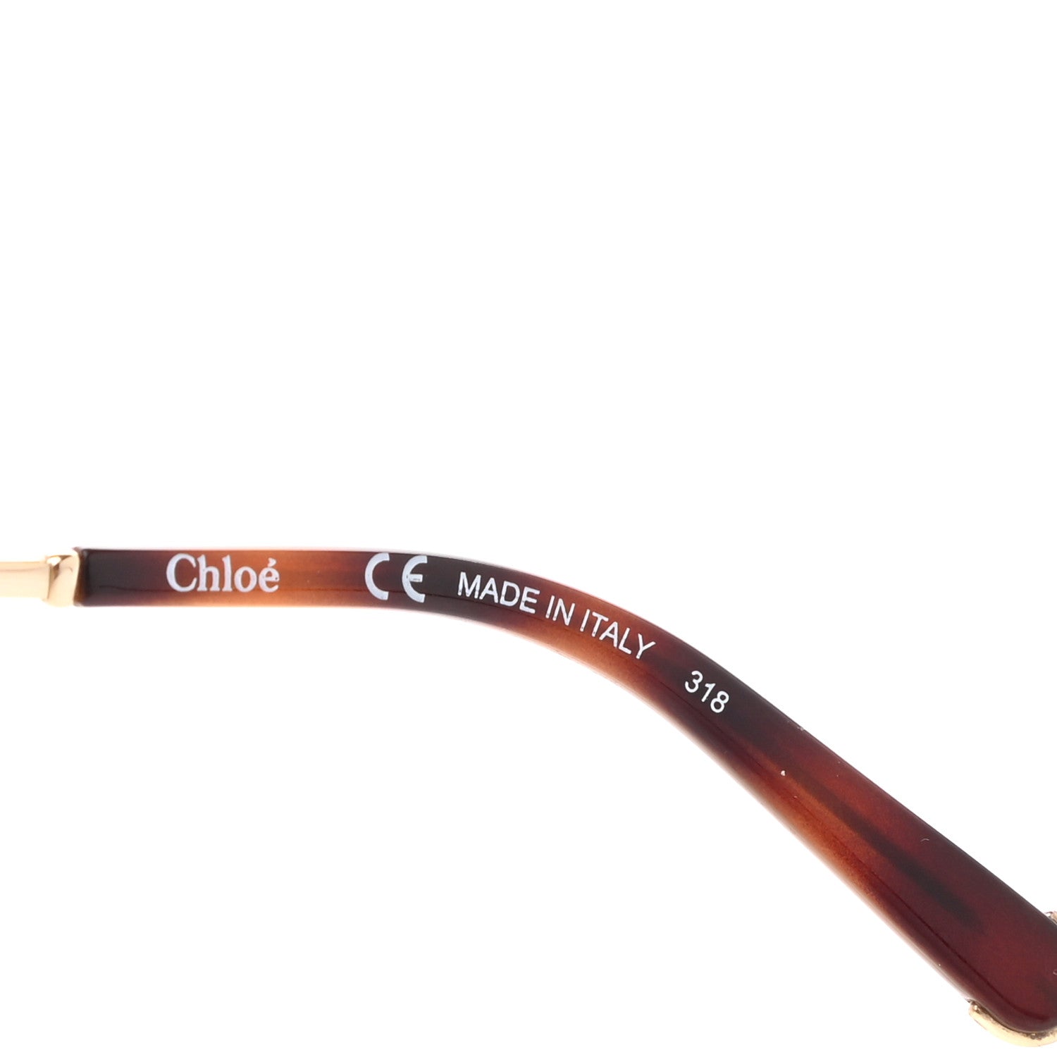 Chloe Oversized Round Sunglasses CE126S Tortoise Gold 6 of 7