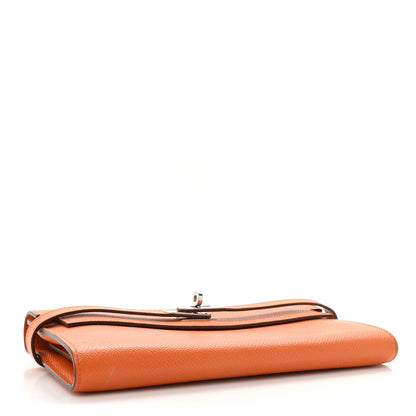 Hermes Epsom Kelly Longue Wallet Orange 4 of 14