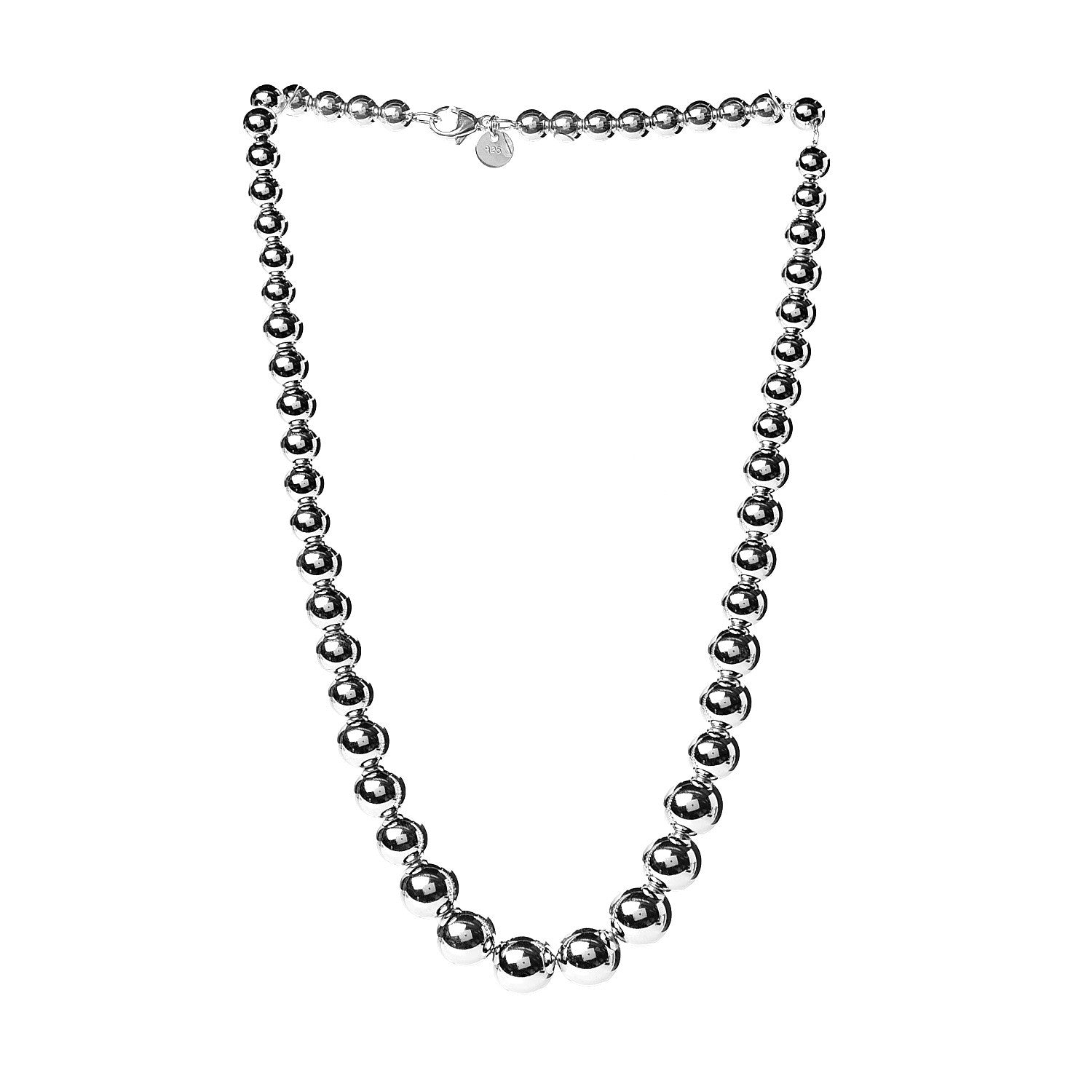 Tiffany Sterling Silver HardWear Graduated Ball Necklace 3 of 5