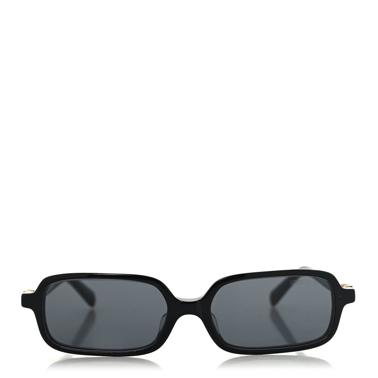 Acetate Rectangle Regard Sunglasses SMU11Z-F Black