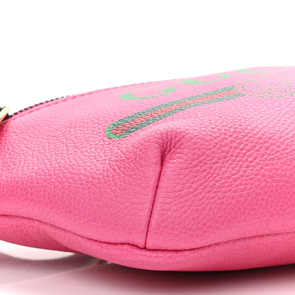 Gucci Grained Calfskin Small Logo Belt Bag Box Pink Green 9 of 10
