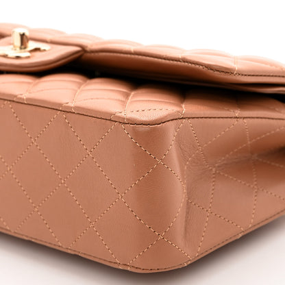 Chanel Lambskin Quilted Medium Double Flap Brown 10 of 10