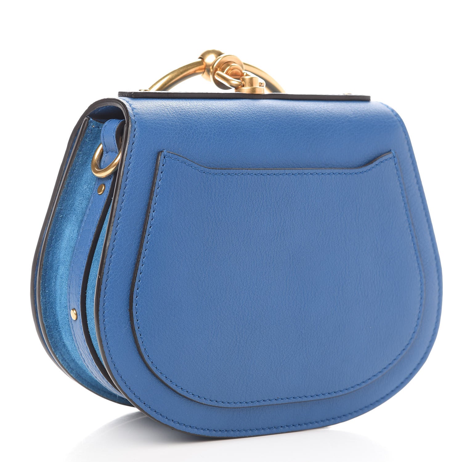 Chloe Calfskin Suede Small Nile Bracelet Bag Smoky Blue 2 of 8