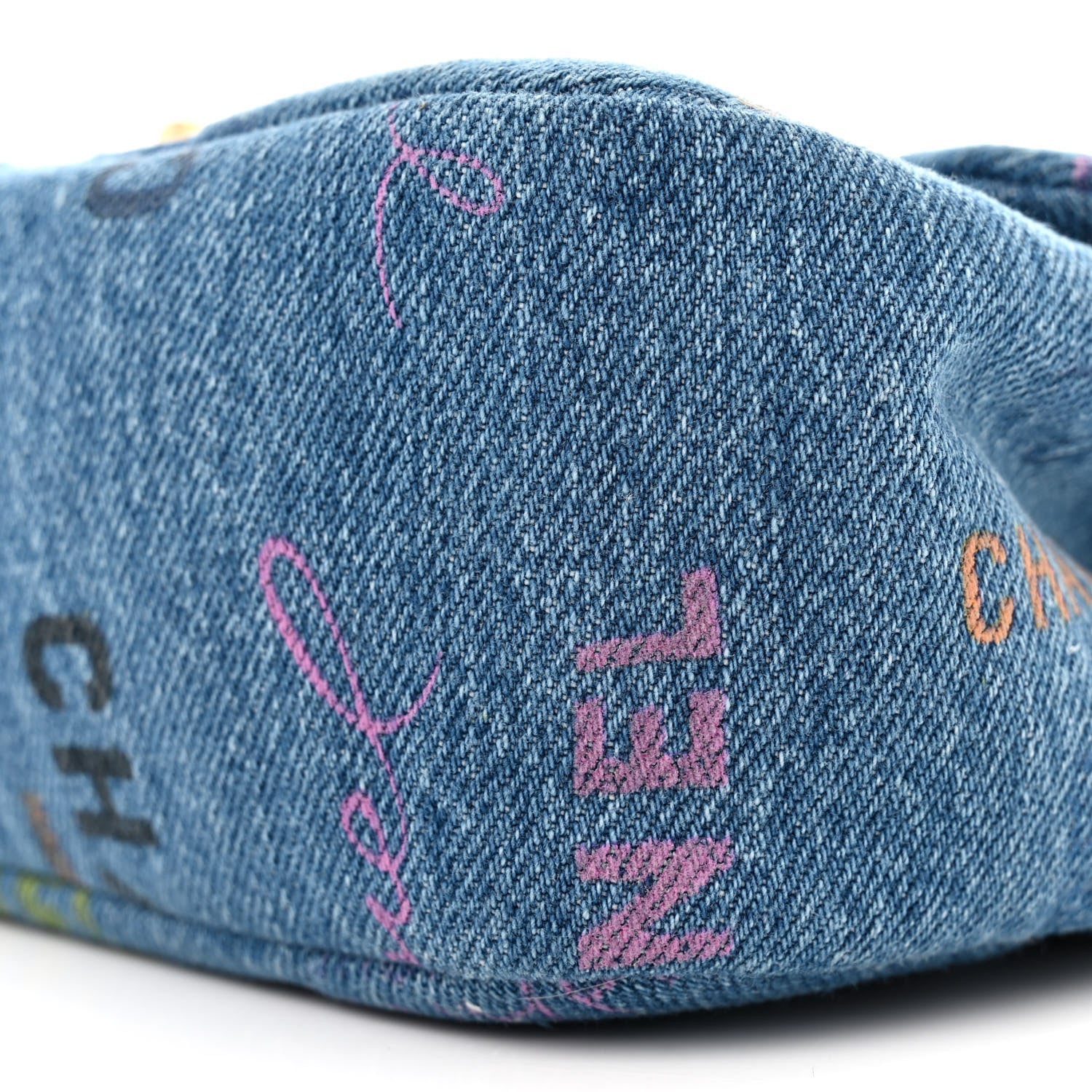 Chanel Denim Quilted Mini Denim Mood Rectangular Flap Blue Multicolor 10 of 10