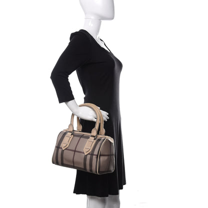 Burberry Smoked Check Small Chester Bowling Bag Trench 2 of 9