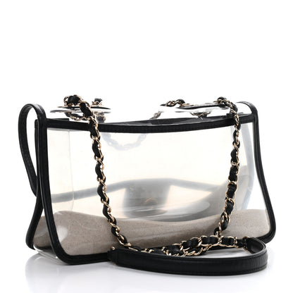 Chanel Lambskin PVC Medium Coco Sand Flap Black 3 of 9