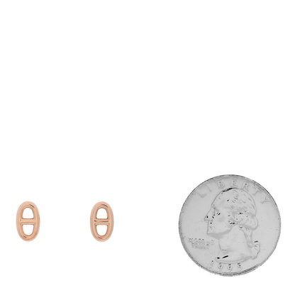 Hermes 18K Rose Gold TPM Farandole Stud Earrings 2 of 5