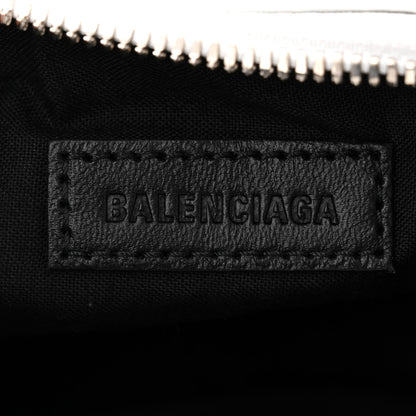 Balenciaga Agneau Arena Lunar New Year Graffiti Logo Le Cagole Shoulder Bag XS Optic White 5 of 9