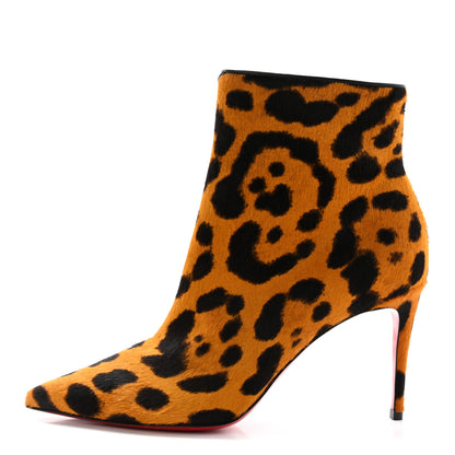 Christian Louboutin Pony Hair Leopard Print So Kate Booty 85 Ankle Boots 36 1 of 13