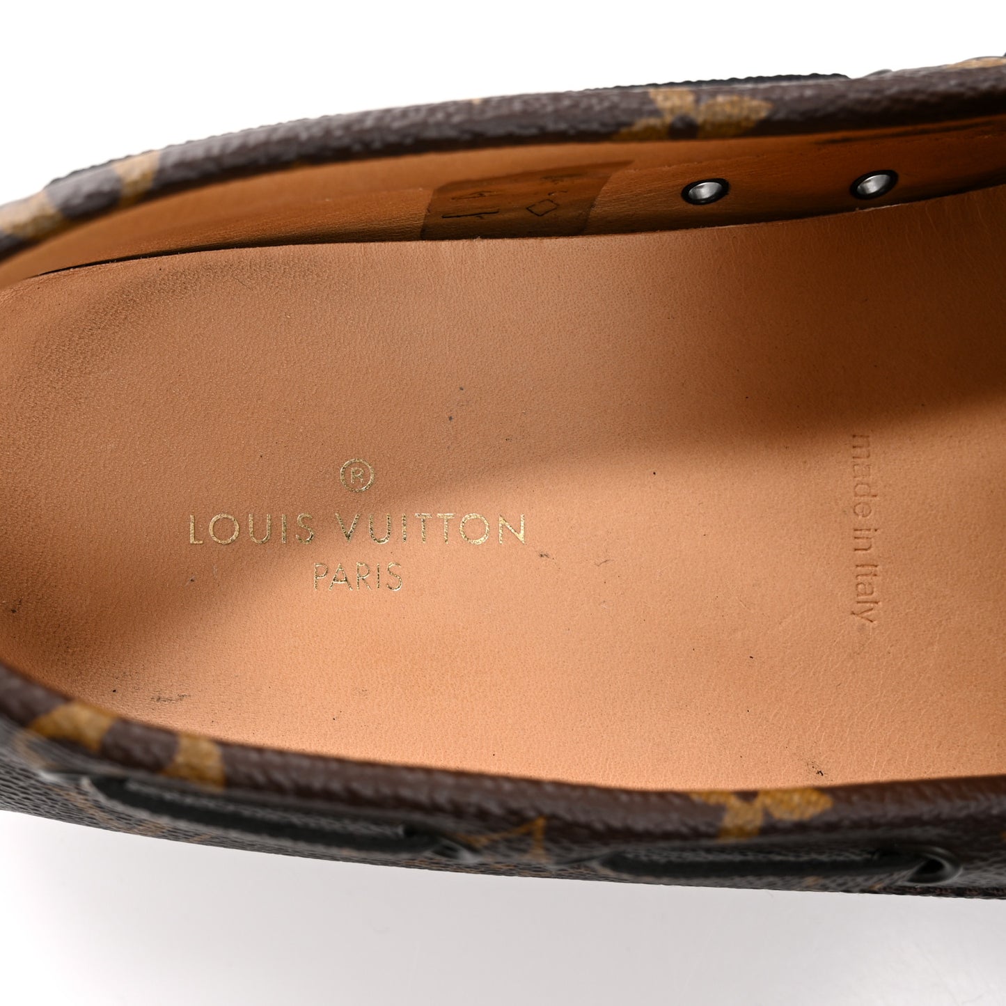 Monogram Mens Arizona Car Shoe Moccasin Loafers 8