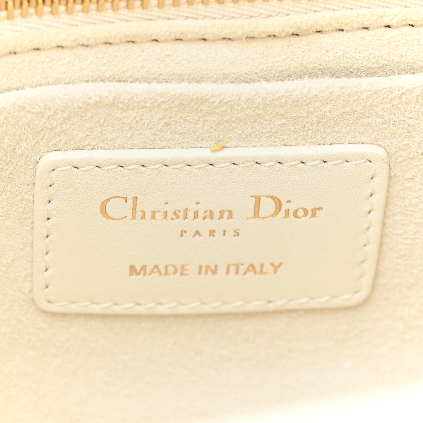 Calfskin Cannage Small The Lady 95.22 Ivory