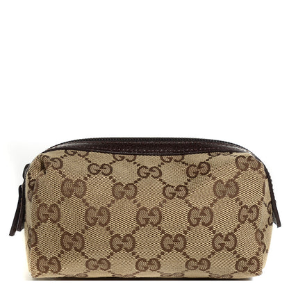 Gucci Monogram Small Balthus Cosmetic Case Beige Ebony Cocoa 1 of 7