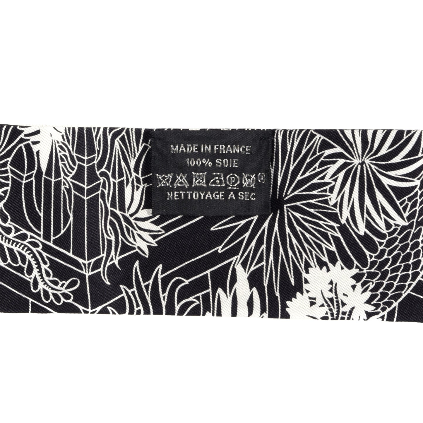 Silk Animapolis Twilly Black White