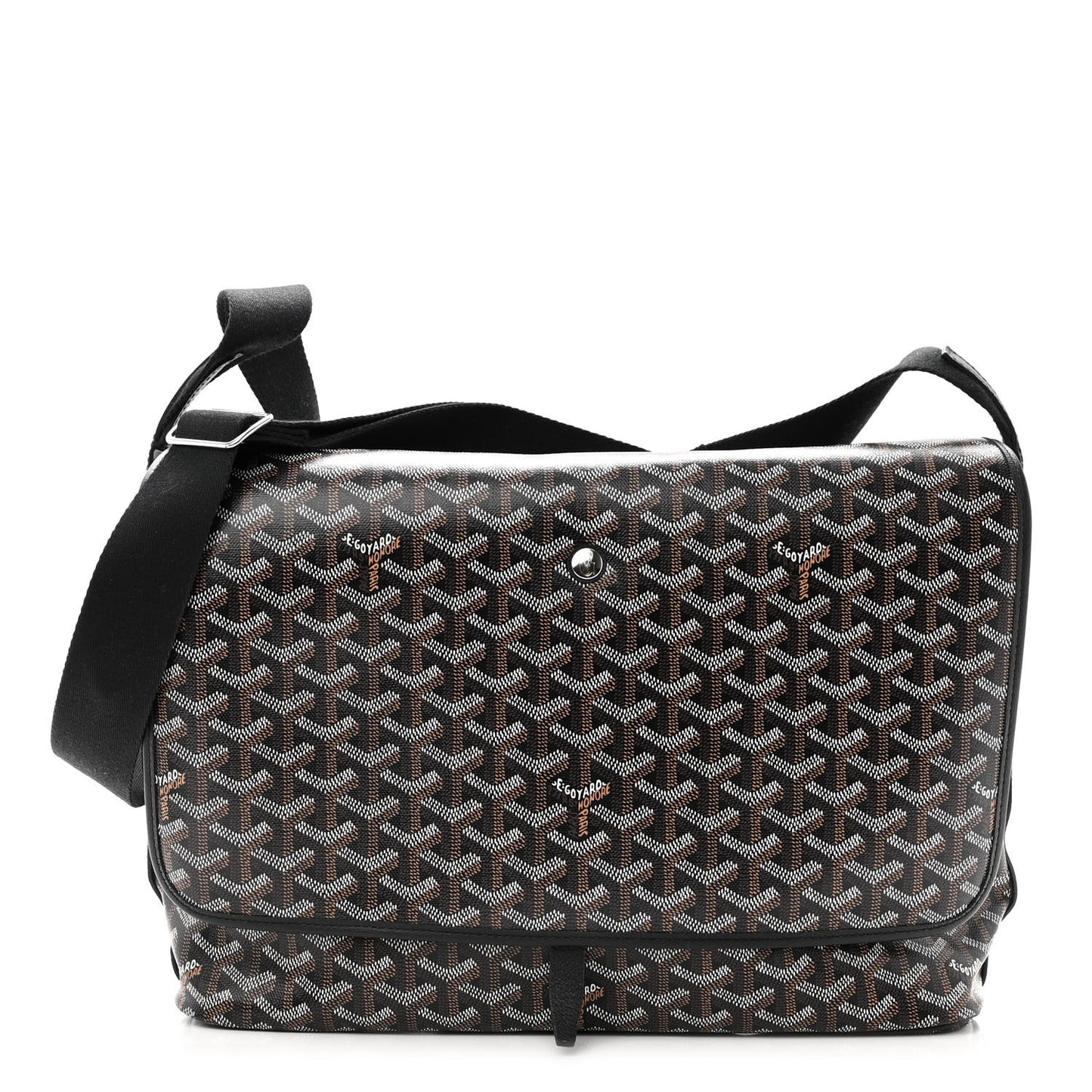 Goyardine Capetien Messenger Bag Black