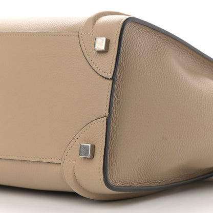 Celine Drummed Calfskin Micro Luggage Dune 10 of 11