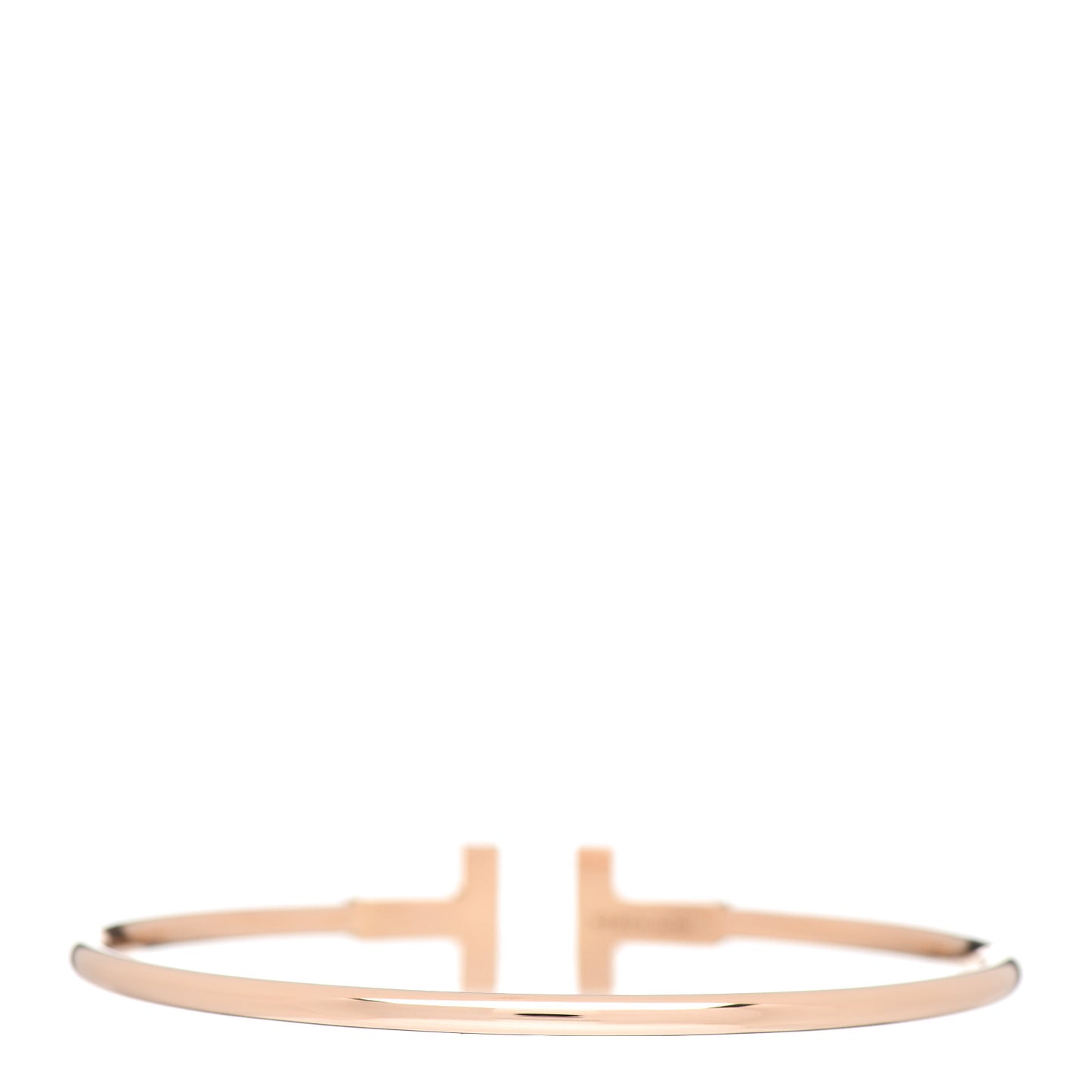 18K Rose Gold T Wire Bracelet