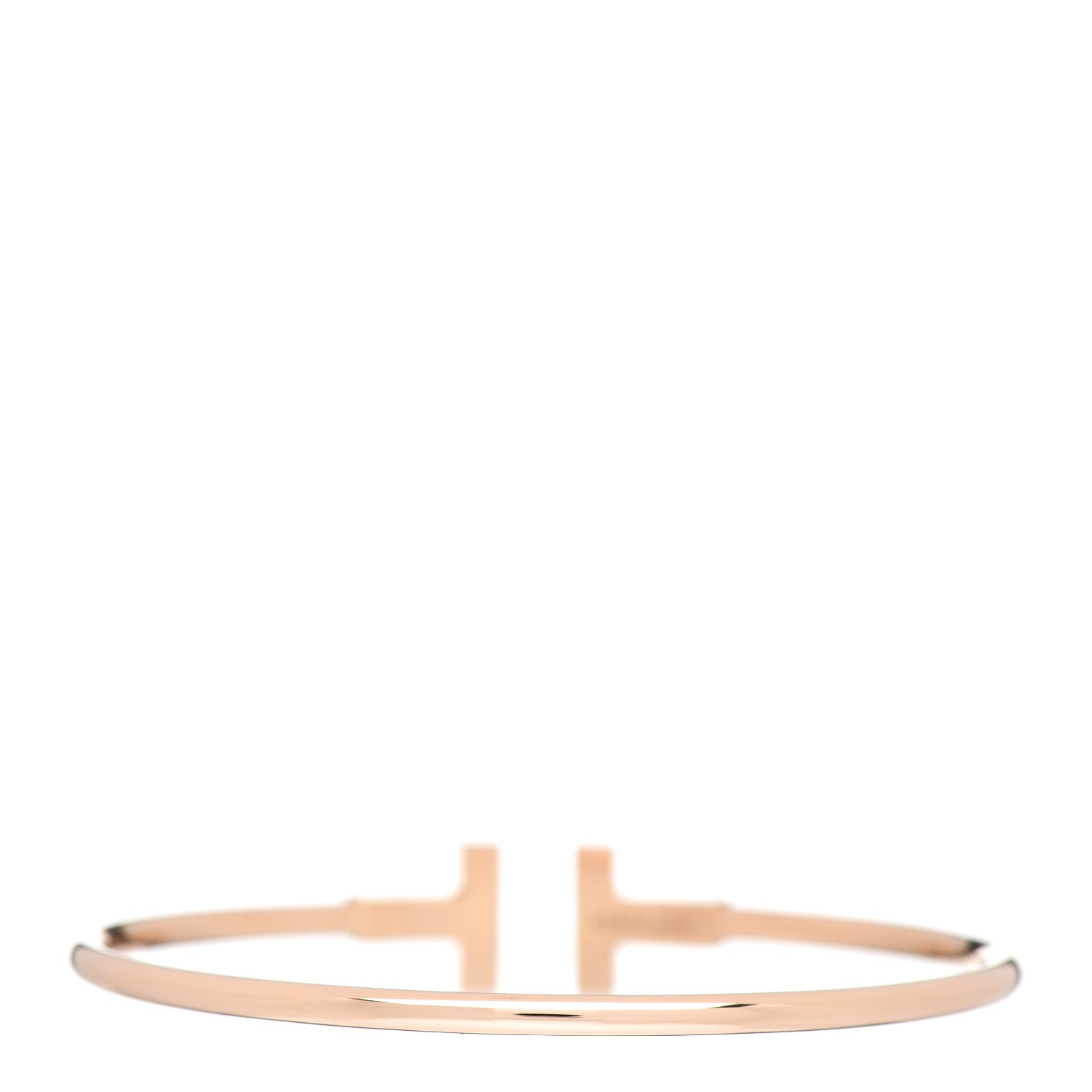 Tiffany 18K Rose Gold T Wire Bracelet 3 of 5