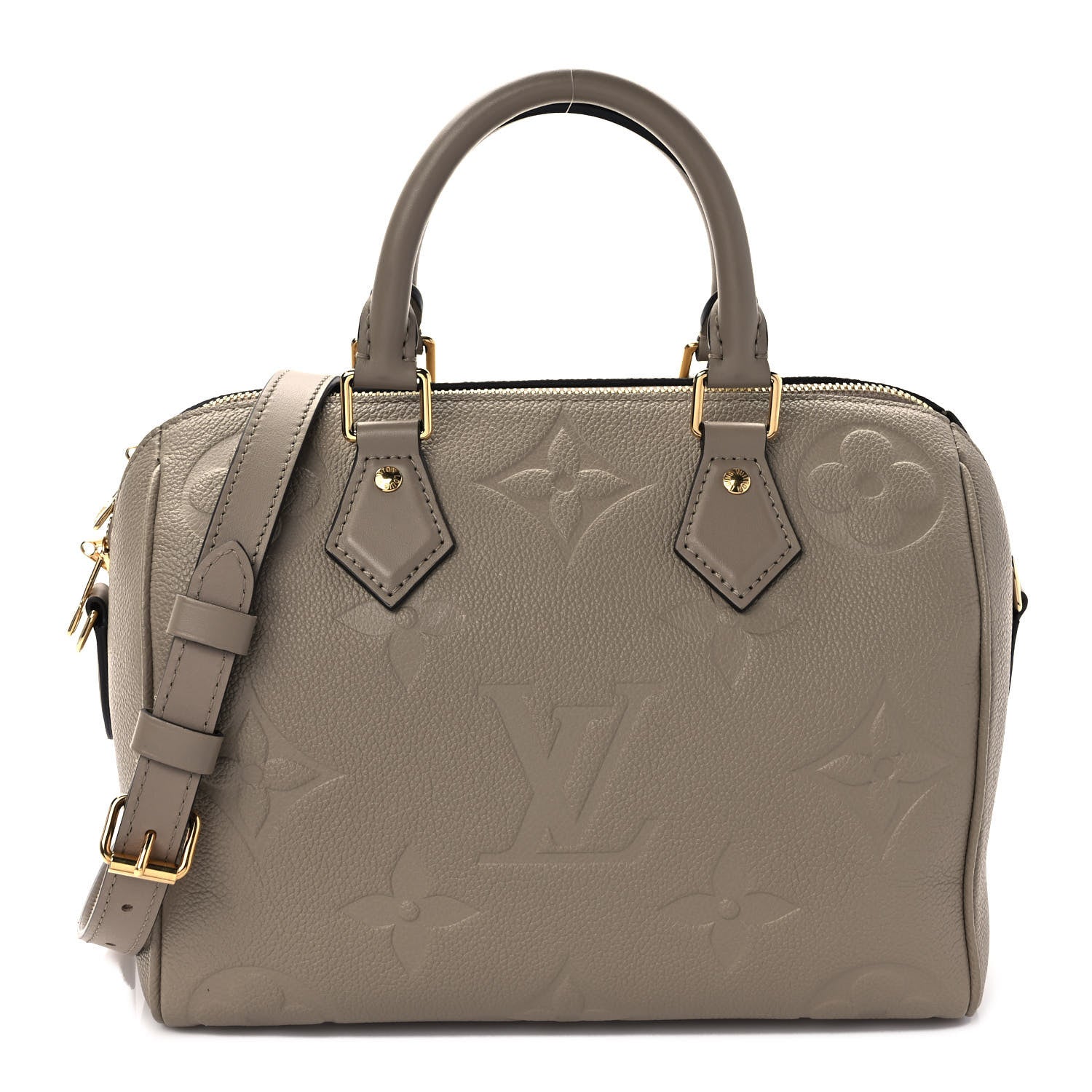 Louis Vuitton Empreinte Monogram Giant Speedy Bandouliere 25 Tourterelle 1 of 9