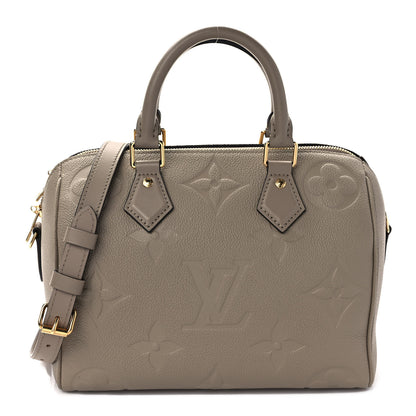 Louis Vuitton Empreinte Monogram Giant Speedy Bandouliere 25 Tourterelle 1 of 9