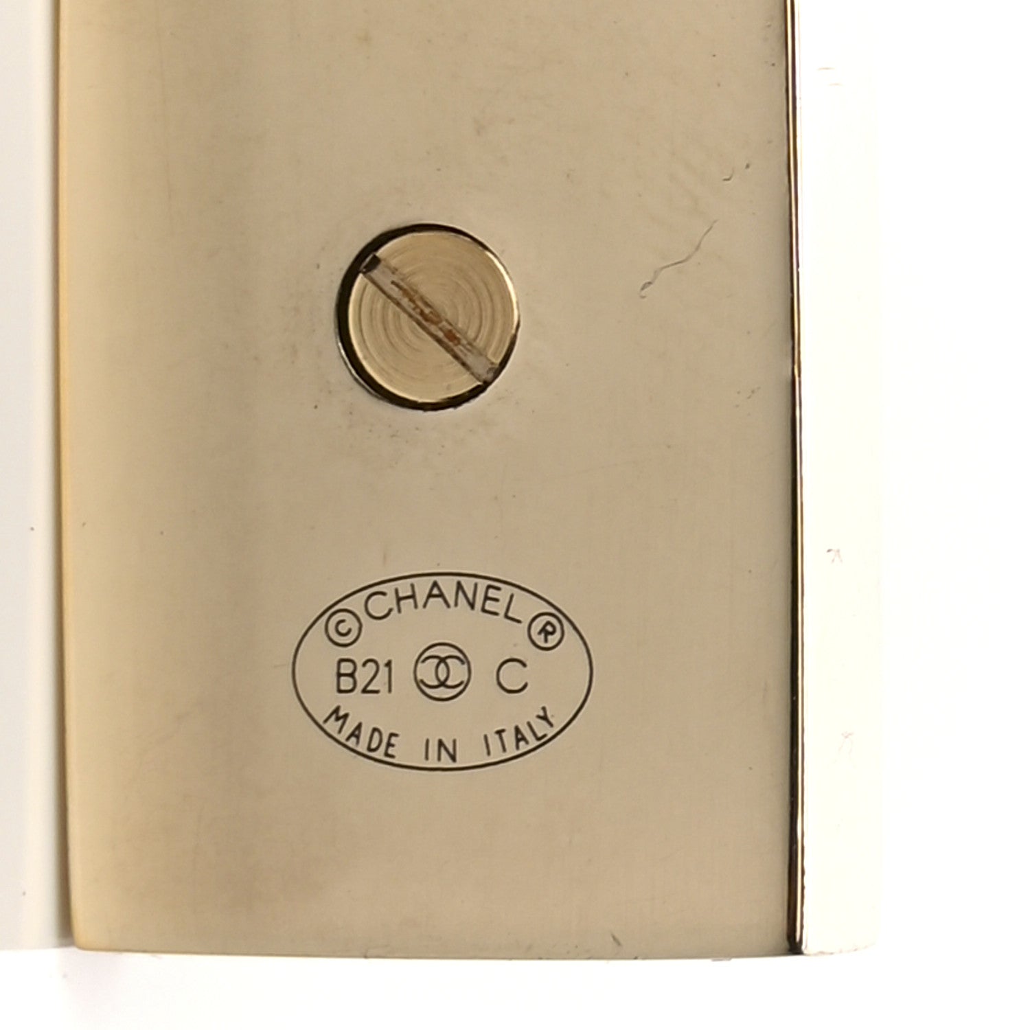 Chanel Crystal CC Chain Drop Earrings Gold 4 of 4