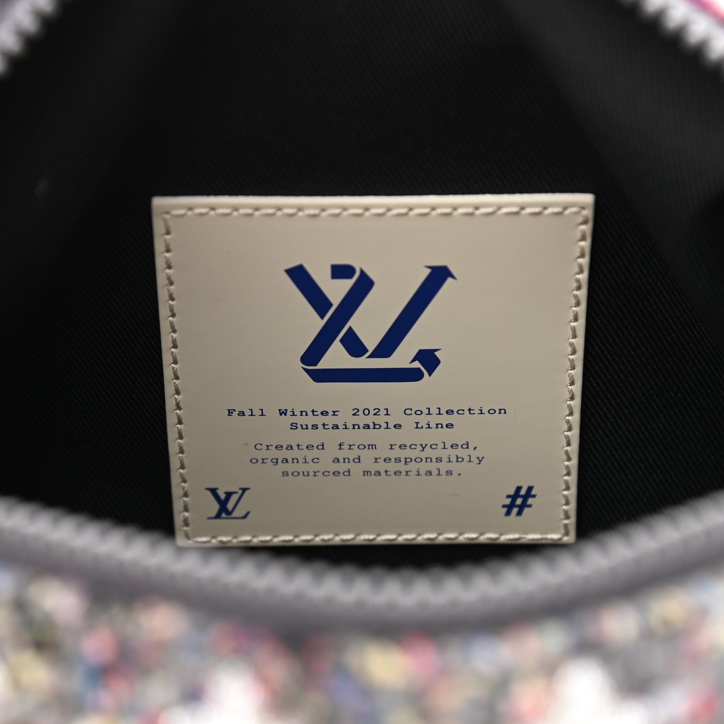 Wool Cotton Monogram Jacquard Embroidered LV Felt Soft Trunk Gris