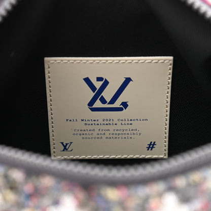 Louis Vuitton Wool Cotton Monogram Jacquard Embroidered LV Felt Soft Trunk Gris 7 of 10