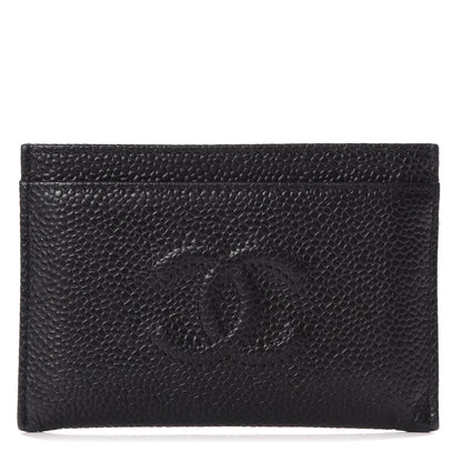 Chanel Caviar Timeless CC Card Holder Black 1 of 7