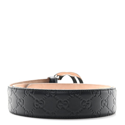 Gucci Guccissima Signature Interlocking G Reversible 100 40 Black 2 of 4