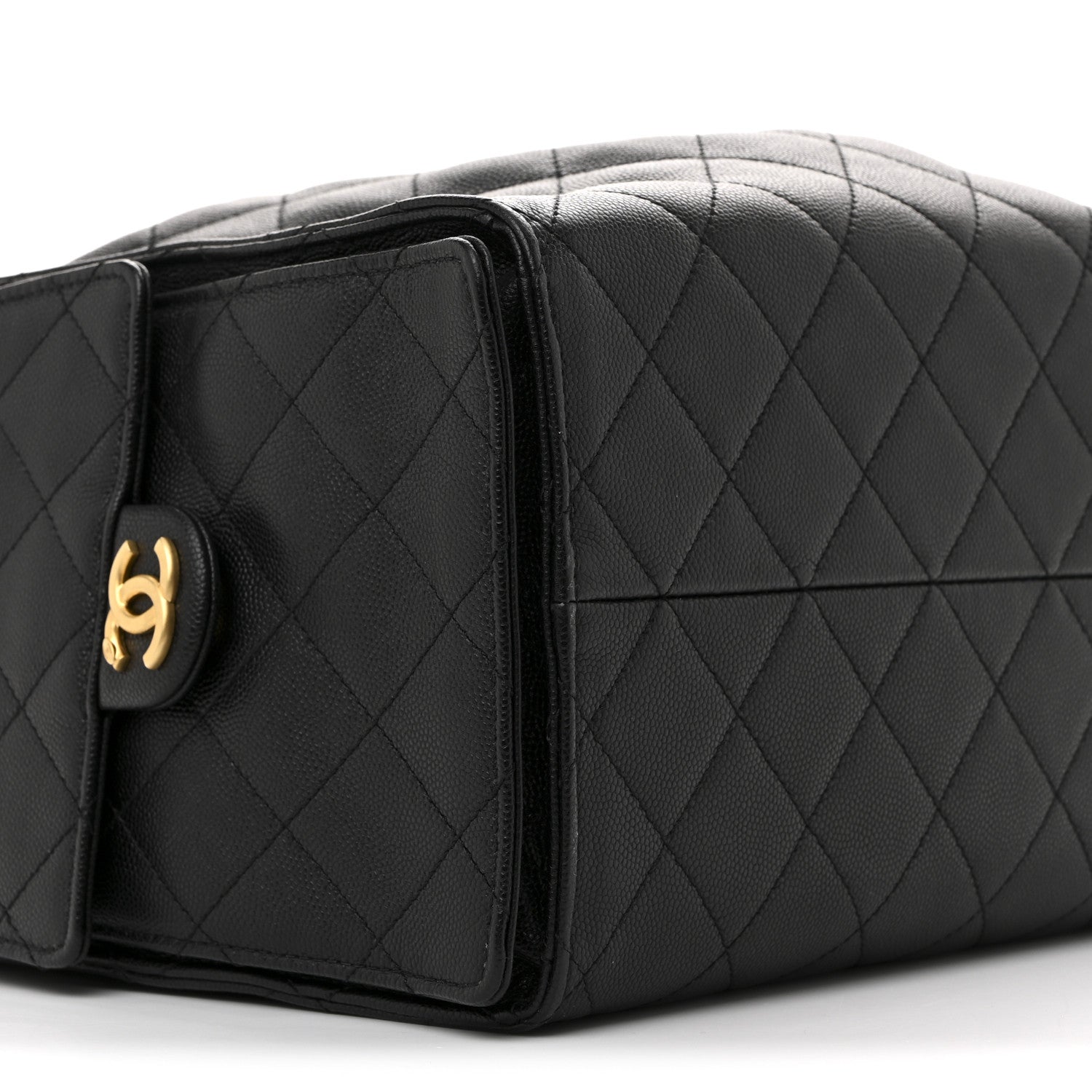 Chanel Caviar Quilted Medium Chanel 25 Handbag Black 10 of 12