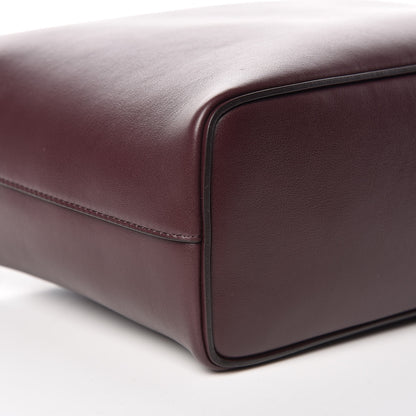 Celine Lambskin Small Soft Cube Satchel Burgundy 5 of 9