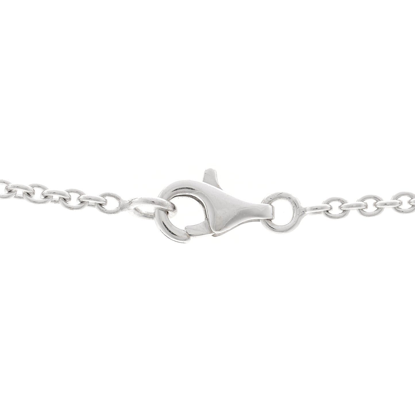 18K White Gold Interlocking LOVE Necklace