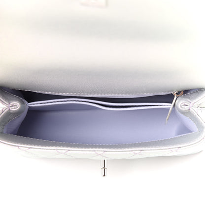 Chanel Iridescent Caviar Quilted Mini Coco Handle Flap Purple 4 of 8