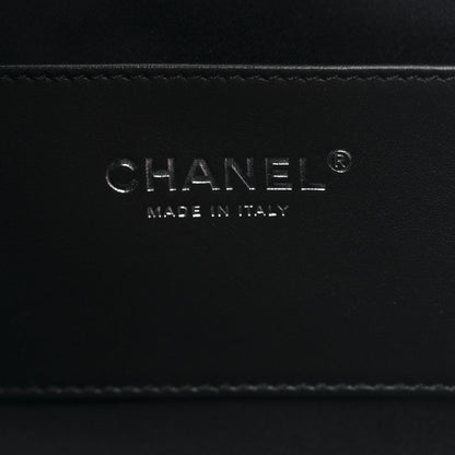 Chanel Shiny Crumpled Calfskin Quilted Small Chanel 25 Handbag Black 5 of 10