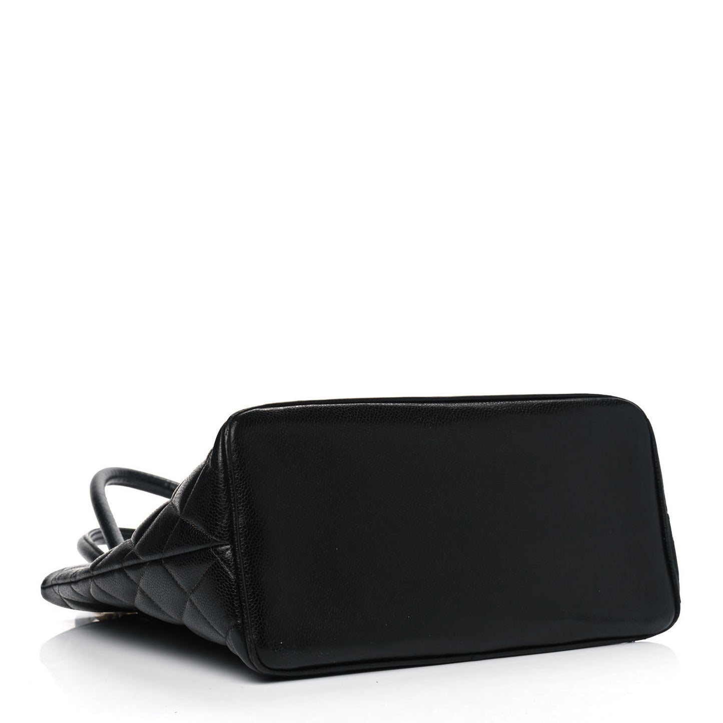 Caviar Quilted Medallion Tote Black