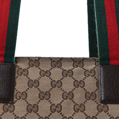 Gucci Monogram Web Large Diaper Tote Brown 13 of 17