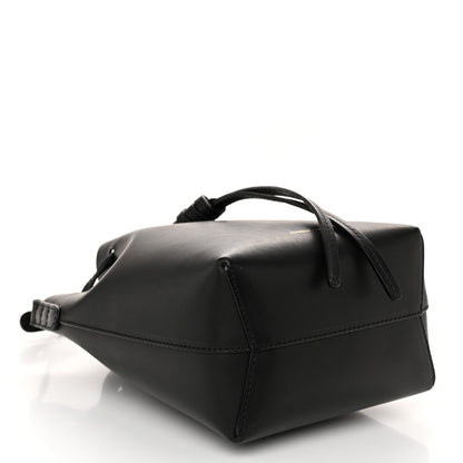 Mansur Gavriel Calfskin Mini Mini Bucket Bag Black Royal Blu 4 of 11