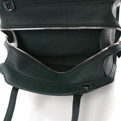 Loro Piana Grained Calfskin Medium Sesia Dark Green 6 of 10