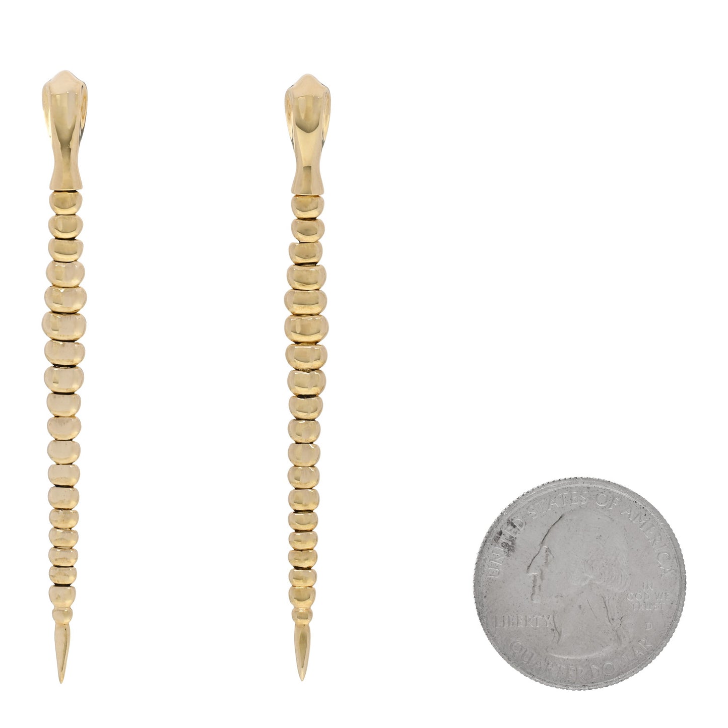 18K Yellow Gold Elsa Peretti Snake Earrings