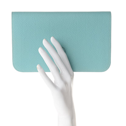 Hermes Togo Dogon Duo Wallet Bleu Atoll 2 of 10