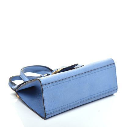 Gucci Calfskin Mini GG Marmont Top Handle Bag Clear Sky Blue 4 of 10
