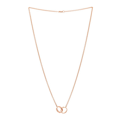 Cartier 18K Pink Gold Interlocking LOVE Necklace 3 of 6