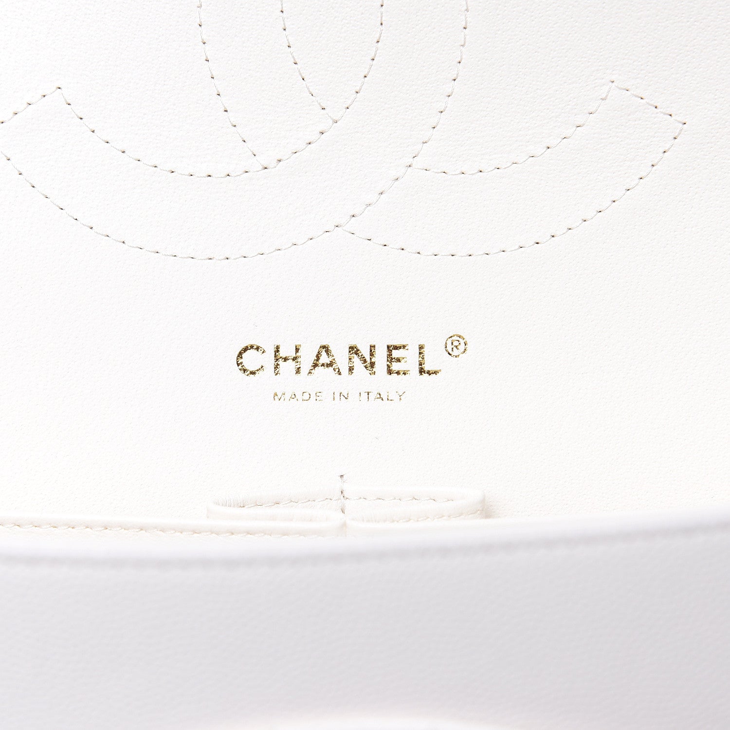Chanel Caviar Quilted Jumbo Double Flap White 6 of 10