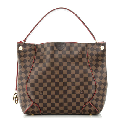 Louis Vuitton Damier Ebene Caissa Hobo Cherry 1 of 7