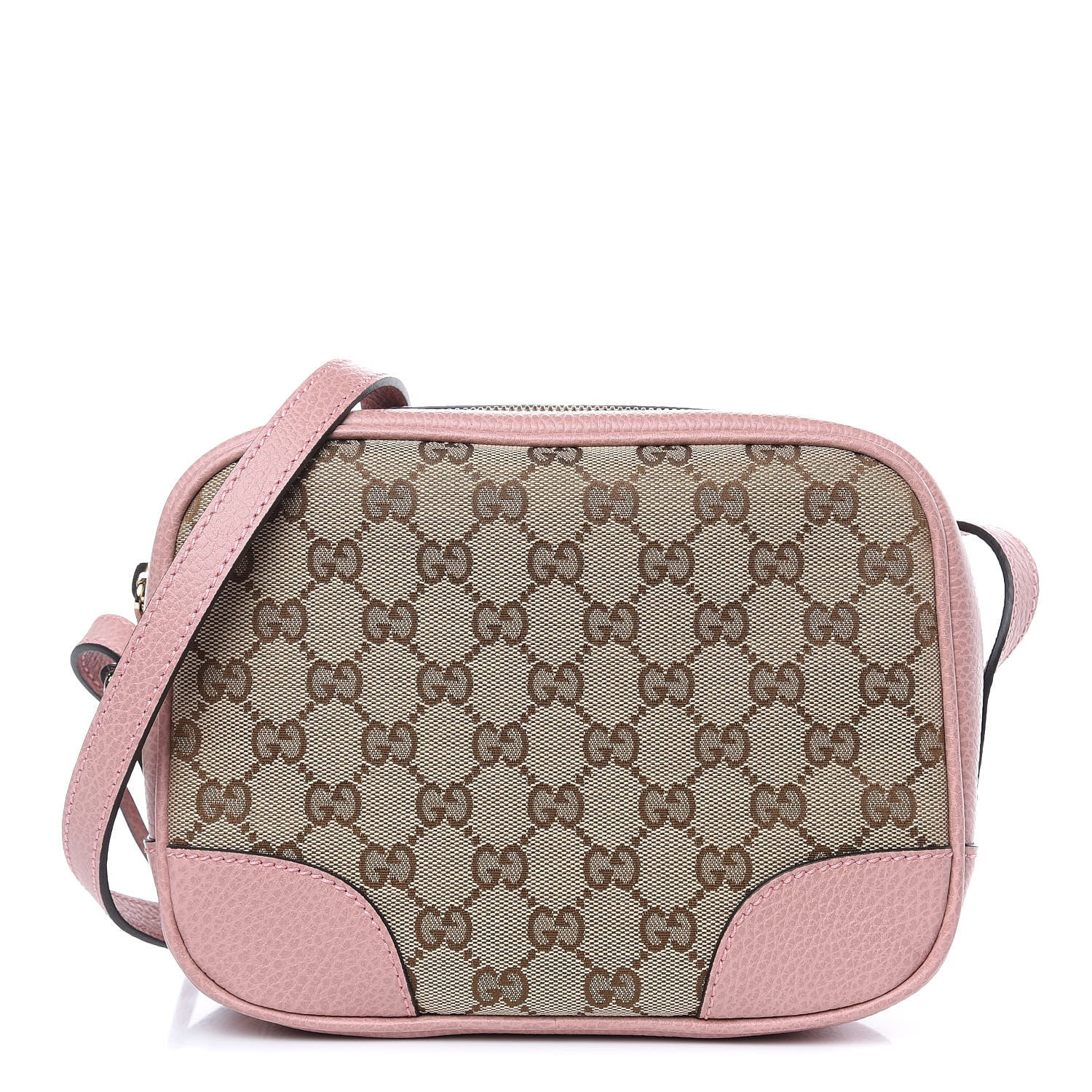 Gucci Monogram Mini Bree Messenger Bag Beige Soft Pink 1 of 9